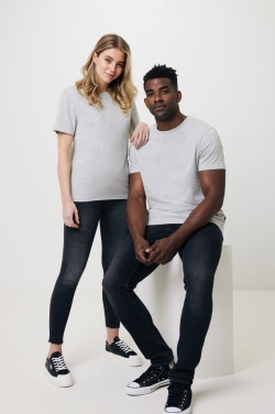 Logo trade business gifts image of: Iqoniq Manuel recycled cotton t-shirt undyed
